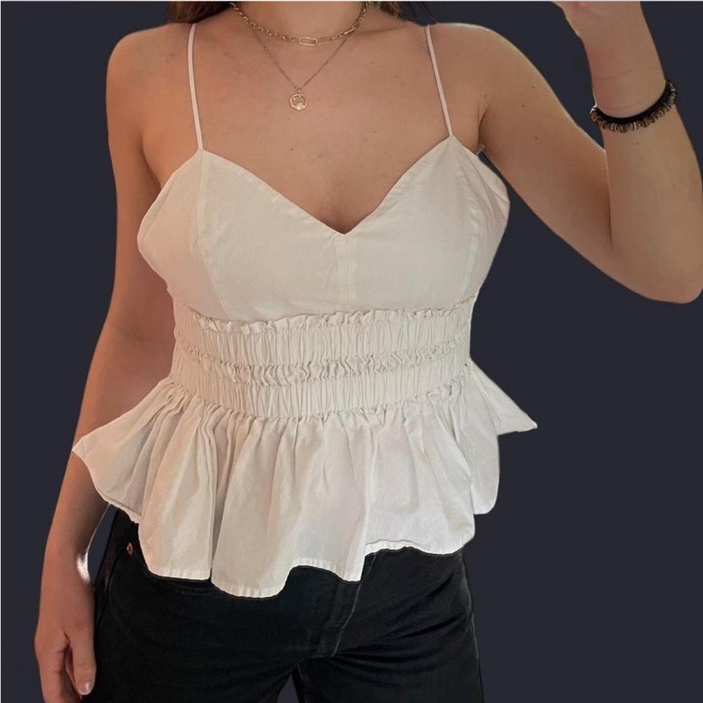 White Pendulum Tank Top